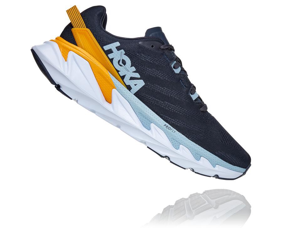 Hoka One One Running Shoes Mens Navy/White - Elevon 2 - 05129KSCF